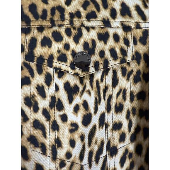Longchamp Animal Print Zip Shirt Jacket Cotton NWOT Authentic M/L - Picture 6 of 8